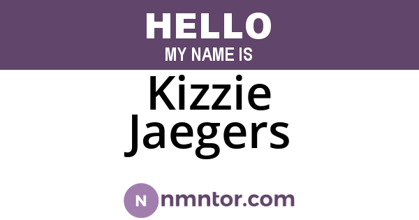 Kizzie Jaegers