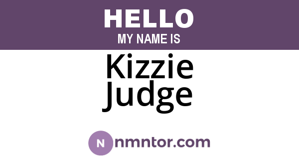 Kizzie Judge