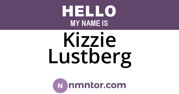 Kizzie Lustberg
