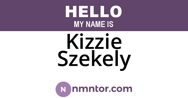 Kizzie Szekely