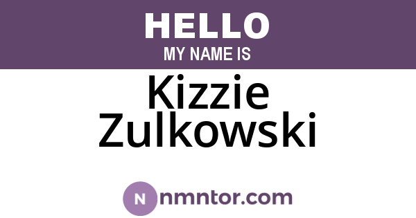 Kizzie Zulkowski