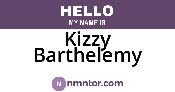 Kizzy Barthelemy