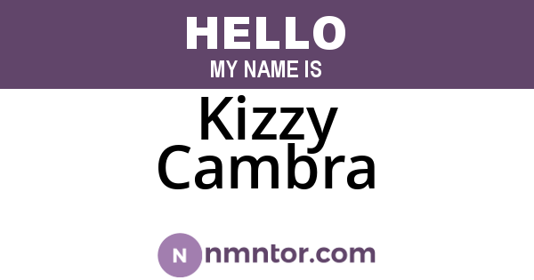 Kizzy Cambra