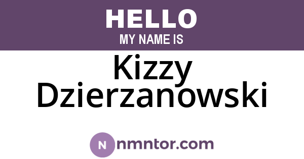 Kizzy Dzierzanowski