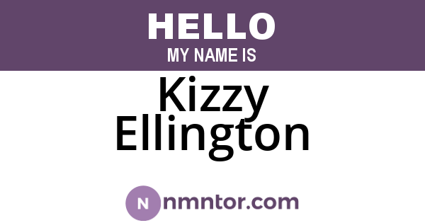 Kizzy Ellington