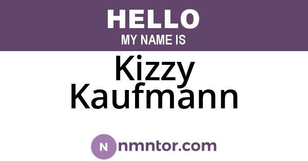 Kizzy Kaufmann