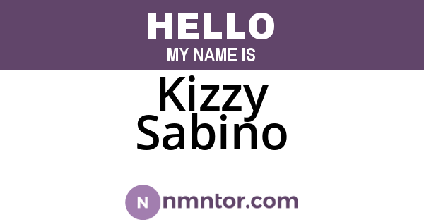 Kizzy Sabino