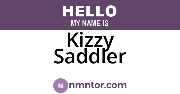Kizzy Saddler