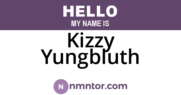 Kizzy Yungbluth
