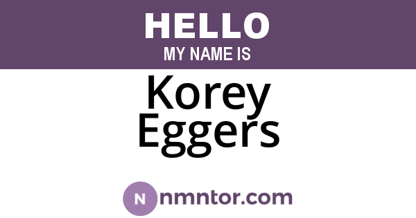 Korey Eggers
