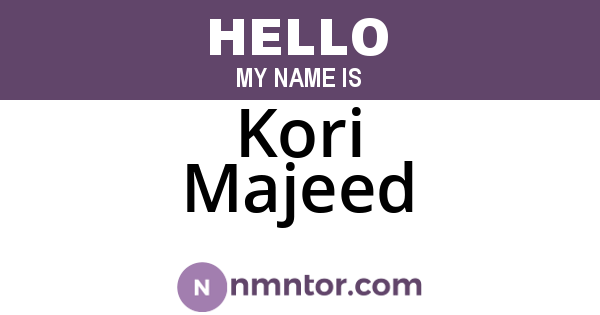 Kori Majeed
