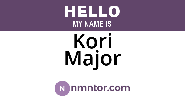 Kori Major