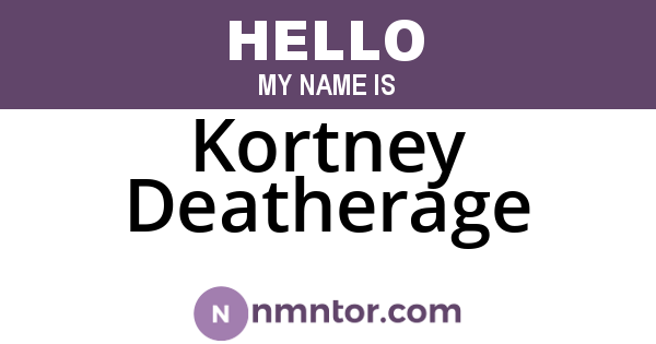Kortney Deatherage