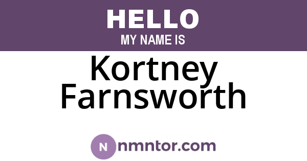 Kortney Farnsworth