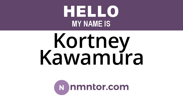 Kortney Kawamura