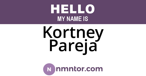 Kortney Pareja