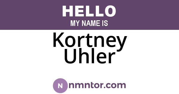 Kortney Uhler