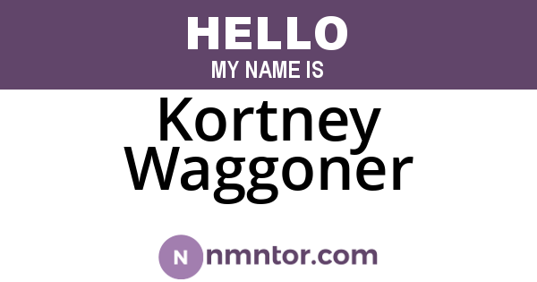 Kortney Waggoner