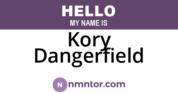 Kory Dangerfield