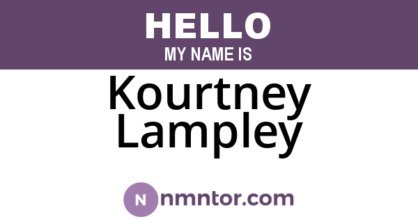 Kourtney Lampley