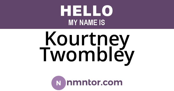 Kourtney Twombley