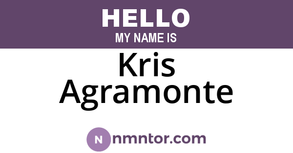 Kris Agramonte