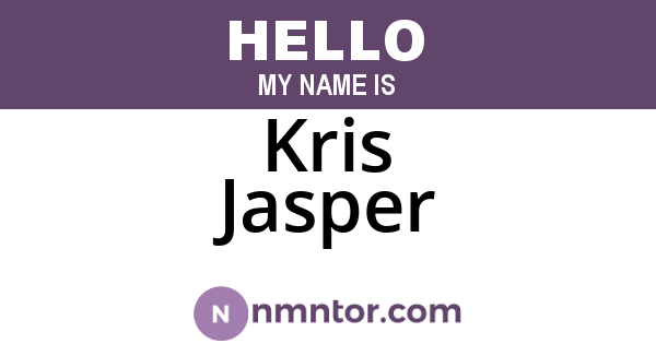 Kris Jasper