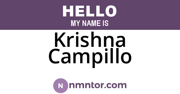 Krishna Campillo
