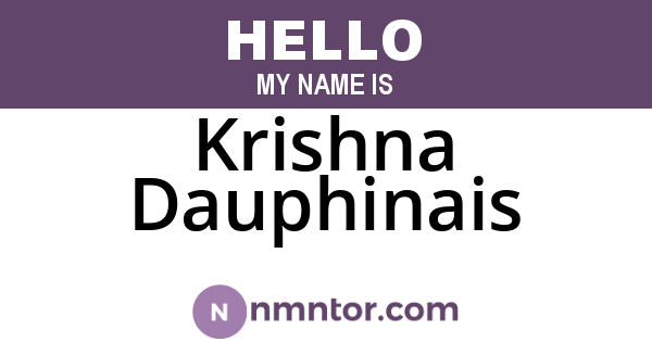 Krishna Dauphinais