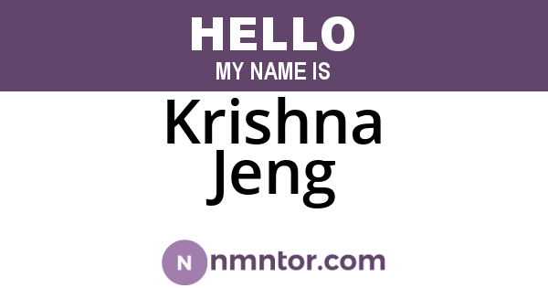 Krishna Jeng