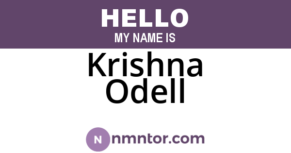 Krishna Odell