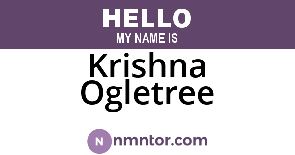 Krishna Ogletree