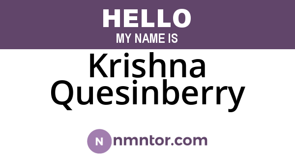 Krishna Quesinberry