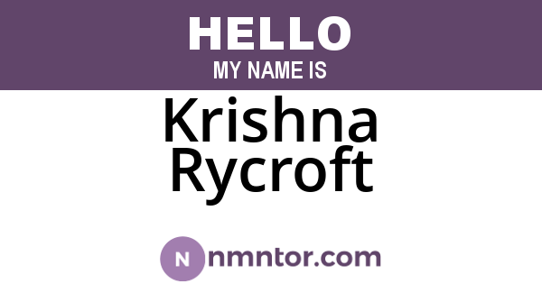 Krishna Rycroft