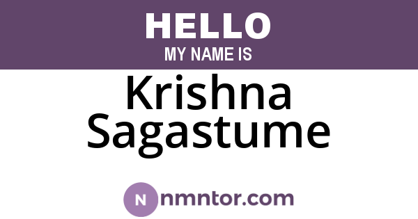 Krishna Sagastume