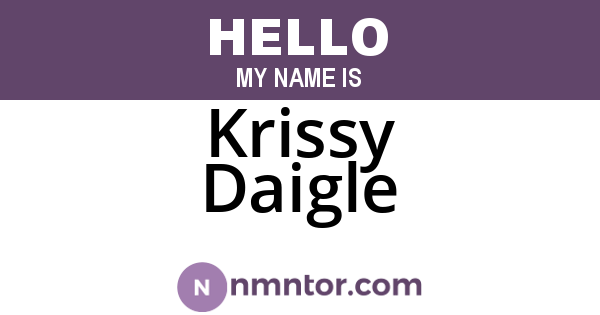 Krissy Daigle