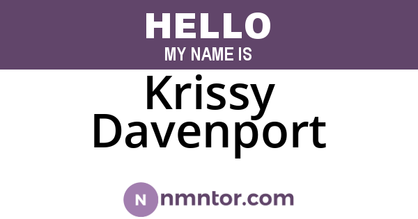 Krissy Davenport
