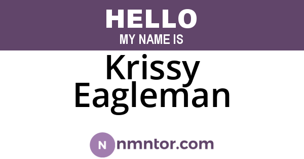 Krissy Eagleman