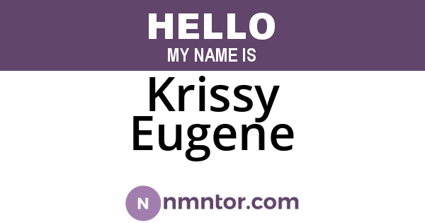 Krissy Eugene