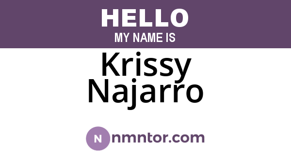 Krissy Najarro
