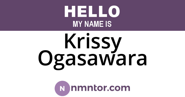 Krissy Ogasawara