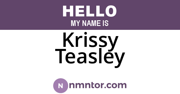 Krissy Teasley