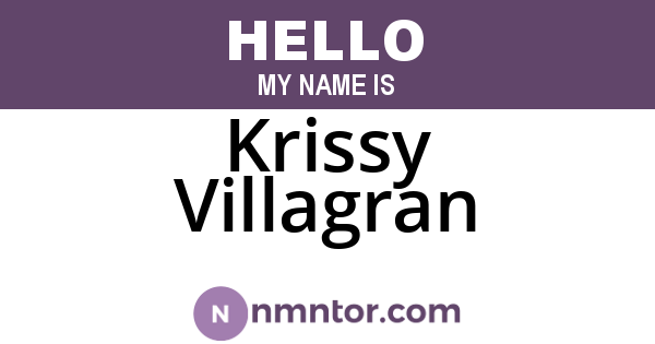 Krissy Villagran