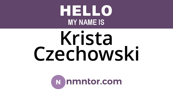 Krista Czechowski
