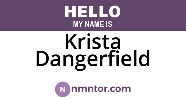 Krista Dangerfield