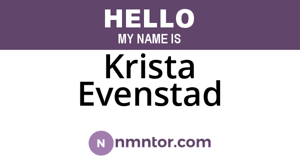 Krista Evenstad