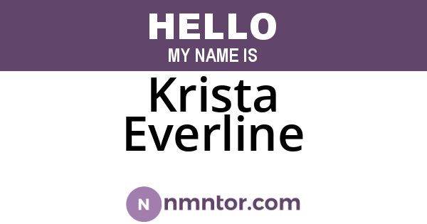 Krista Everline