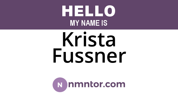 Krista Fussner