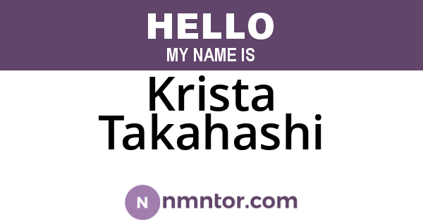 Krista Takahashi