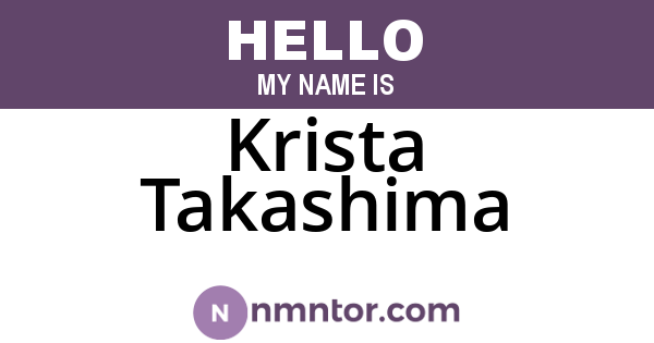 Krista Takashima